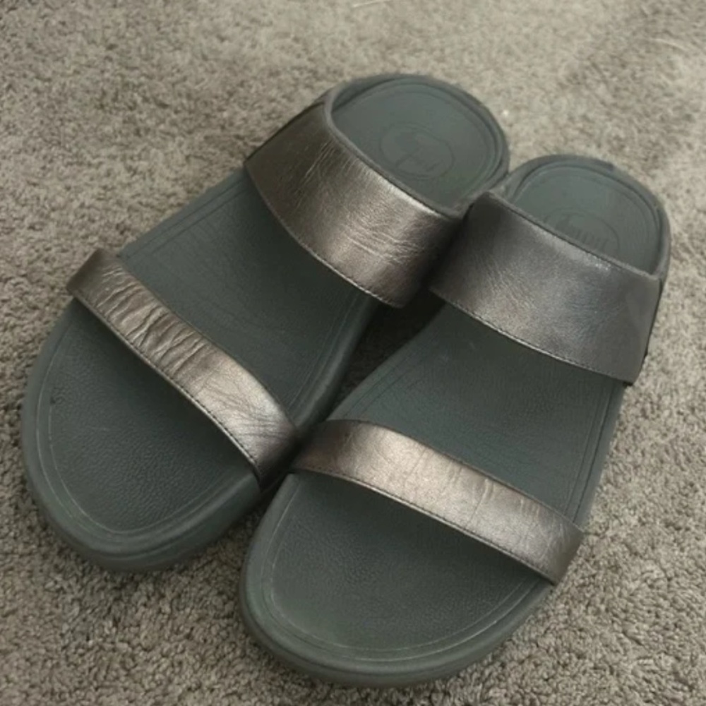 Gray Flip Flops